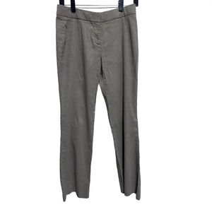 Ellie Tahari Green Linen Pants Size 0 Tousers Slacks Office